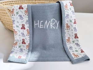 Tissu de mousseline en double gaze tissé en coton biologique doux et respirant pour le bricolage Vêtements personnalisés Couverture pour cadeau de douche de bébé quatre saisons - Product Image 3