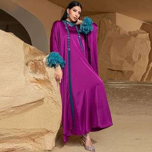 Thobe / Thawb mujeres árabes de alta calidad nuevo Abaya de dos colores en Dubai con Hijabs a juego vestido musulmán modesto - Product Image 5