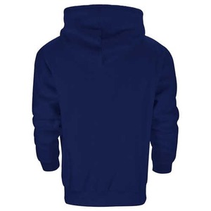 2025 New Premium Men's 100% Cotton Casual Winter Pullover Hoodies Heavyweight Oversized Fleece with <b>Stand</b> Collar Solid Pattern - Product Image 4