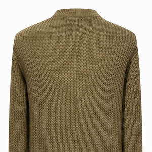 Best Selling Men's Plus Size Knitted Cotton Pullover <b>Sweaters</b> Customizable Casual Wear Loose Fit Winter Breathable Design - Product Image 4