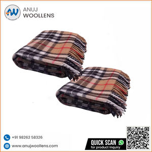 Recién llegado, manta Jacquard Thomson de lujo Camel, 100% Lana, suave, cómoda, de moda para uso en invierno, personalizada - Product Image 2