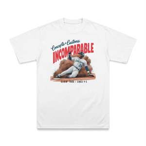 200 GSM blanco Premium algodón camiseta de gran tamaño DTF impreso gráfico Tee American Streetwear moda urbana Casual ropa - Product Image 1