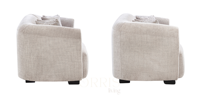 Ensemble de canapés modernes de luxe, durables, confortables, rembourrés, couleur personnalisable, avec coussins et pieds en métal, pour appartements, villas et salons.