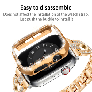 Coolyep bling diamant montre <span class=keywords><strong>intelligente</strong></span> <span class=keywords><strong>lunette</strong></span> dur pc étui protecteur sans film montre couverture pour <span class=keywords><strong>apple</strong></span> watch couverture - Product Image 5