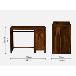 Mesa de escritura de madera Sheesham de diseño moderno de Arno para muebles para el hogar - Product Image 2