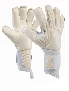Gants de gardien de but blancs personnalisables avec logo sur mesure – Latex allemand de qualité supérieure, imperméables, respirants, pour usage extérieur - Product Image 5