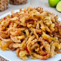 Alevín Frito Crujiente, Snack de Mariscos al por Mayor para Tiendas de Conveniencia y Mini Mercados
