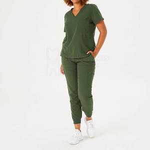Fabrication professionnelle ensembles de gommages pour femmes de haute qualité sur les vêtements de sécurité de taille OEM uniformes hospitaliers vente directe - Product Image 2