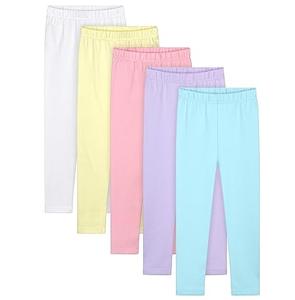 Leggings Lisos de Alta Calidad Hechos a Medida OEM para Niñas, Pantalones Joggers Ajustados, Leggings de Algodón y Elastano - Product Image 1