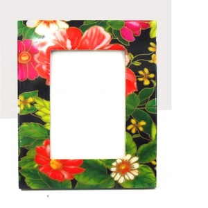 Cadre photo personnalisé en nacre incrustée, orientation horizontale, artisanat fait main pour mariages, anniversaires, cadeaux - Product Image 3