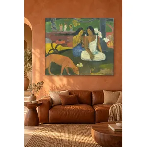 Fida Gauguin Arearea (Chien rouge, femmes tahitiennes) Impression sur toile - Product Image 5