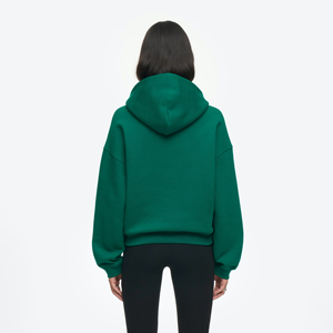 Elegante XS Pullover Sudadera con capucha para mujer de talla grande con estampado personalizado Gym Fleece Front Winter Logo Cordones con capucha Collar - Product Image 3