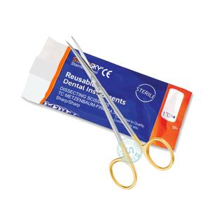 กรรไกรตัดเส้นประสาทแบบแมนนวลเครื่องมือผ่าตัดปลายแหลม/ปลายแหลมทำจากสเตนเลสสตีล15ซม. ผลิตจาก420 - Product Image 4