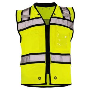 Logo personnalisé Gilet de sécurité pour la construction Vêtements réfléchissants Gilet de sécurité haute visibilité avec réflecteur avec poche haute visibilité pour l'hiver - Product Image 1