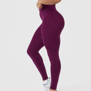 Womens Solid High Elastic <b>Leggings</b> Comfortable Breathable Four-Way Stretch Eco-Friendly for Daily Wear <b>Gym</b> Workout - Product Image 3
