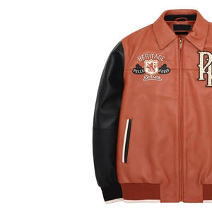 Veste d'hiver haut de gamme en cuir véritable, meilleur prix, coupe-vent imperméable pour homme, teinture unie, toutes tailles disponibles - Product Image 3