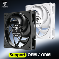 Ventilateur de boîtier PC XINMAI 120 mm à haut débit d'air, 66 CFM, 2200 tr/min, 2,7 mm H2O, 4 broches, roulement hydraulique, ventilateur de refroidissement performant pour ordinateur