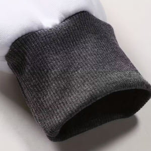 Sudadera Unisex de Invierno de Algodón/Poliéster, Talla Grande, Corte Regular, Gris y Blanco, Ecológica y Transpirable - Product Image 6