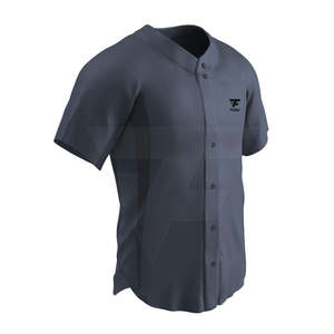 เสื้อเบสบอลผ้าโพลีเอสเตอร์ผ้า100% แห้งเร็วเสื้อกีฬาระบายอากาศได้ดีพร้อมเทคนิคการพิมพ์ขนาดใหญ่พิเศษออกแบบได้ตามต้องการ - Product Image 4