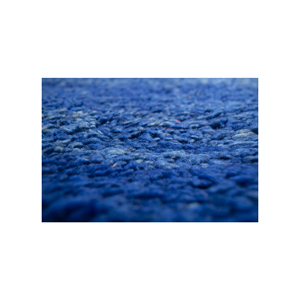 Alfombra de Lana Anudada a Mano Zuri Blue Paem-1092, Rectangular Trenzada Versátil para Sala de Estar, Pasillo, Dormitorio, Color Sólido, Diseño de Diamantes - Product Image 3