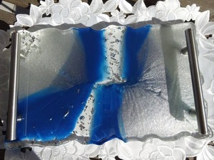 Resin <b>Decorative</b> Tray in Multiple Colors Rectangle Home <b>Decor</b> Resin Tray High Quality - Product Image 5