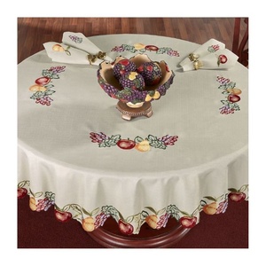 Mantel Rectangular Bordado con Diseño Floral Nórdico Personalizado, Color Beige, para Fiestas y Cenas, OEM, ODM, MOQ Bajo, Venta al Por Mayor Directa de Fábrica - Product Image 6