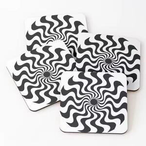 Best Selling <b>Enamel</b> Printed Tea <b>Cup</b> Mats Wholesale Custom square Shape Customized Logo <b>Cup</b> Coasters Mat Placemat Slate Table Mat - Product Image 1