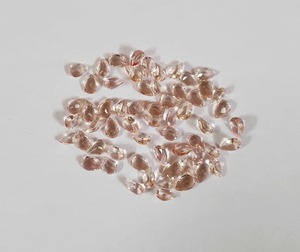 Mehrajudin Gems Morganite naturelle pêche taille poire 4x6mm Pierre précieuse en vrac pour la fabrication de bijoux, traitée par un tiers par cirage/huileage - Product Image 5
