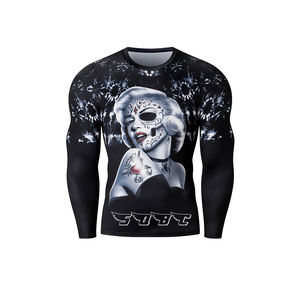 Chemise d'entraînement de style fantaisie, équipement BJJ de vente chaude, équipement MMA et chemise de compression sportive de meilleure qualité pour les formateurs - Product Image 1