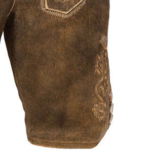 กางเกงขาสั้นหนังปักลายสำหรับผู้ชายสไตล์ต่างๆตามสั่งแนวสตรีท - Product Image 3