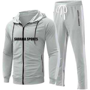 Ensemble de survêtement personnalisé à capuche en molleton de coton épais, imprimé uni, grande taille, pour sports d'hiver, unisexe - Product Image 1