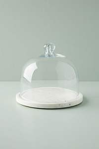 Elegant <b>Glass</b> Cloche <b>Dome</b> Display with Gold Pattern Base Bell Jar Showcase Candle Holder Decorative <b>Glass</b> Table Centerpiece - Product Image 3