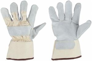 Gants de sécurité de taille XL de qualité supérieure en cuir de vache fendu doublure en nylon ignifuge imperméable anti-coupure en nitrile en acier inoxydable-Gants de travail - Product Image 4