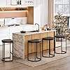 Century Swivel Bar Stools with Back Leather Barstools Counter Height Stools <b>Vintage</b> Bar <b>Chairs</b> Yugoslavia 1970s - Product Image 3