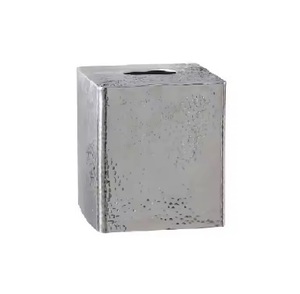 Metal <b>Tissue</b> <b>Box</b> for Party Event Picnic Dining Nickel Plated Square Shape Handmade With Excellent Quality High Finishing Hotels - Product Image 6