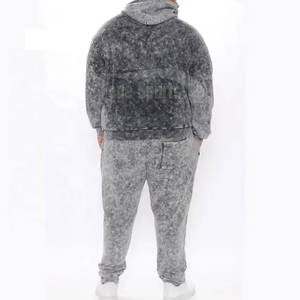 Confortable de haute qualité hommes lavage à l'acide survêtement 100% coton printemps solide léger respirant séchage rapide - Product Image 2