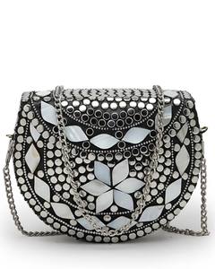 Travail de tuile d'artisan d'embrayage de luxe fait main de MOP d'Inde - Product Image 3