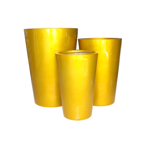 El más vendido, macetas de fibra de vidrio de estilo rústico clásico, Juego de 3 macetas para jardín, decoración del hogar, suministradas directamente desde Vietnam - Product Image 1