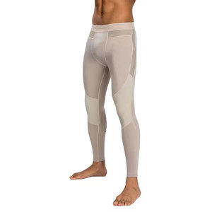 Pantalones de Compresión para Hombre, Último Modelo, Transpirables, Cintura Elástica, Cómodos para Yoga, Spandex/Poliéster, MOQ Bajo - Product Image 1