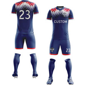 Uniformes de fútbol de diseño personalizado para hombre, kits de fútbol de poliéster 100% para entrenamiento y ropa deportiva, camiseta de fútbol, traje completo - Product Image 4