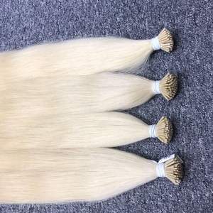 Vente en gros de haute qualité 100% naturel brut vierge blond vietnamien extensions de cheveux humains ITip faisceaux de VQ Company - Product Image 4