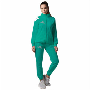 บริการ OEM ชุดวอร์มแขนยาวสำหรับผู้หญิง ชุดวอร์มผู้หญิงยอดนิยม ชุดวอร์มผู้หญิงทรงเข้ารูป ชุดวอร์มผ้าฝ้ายสำหรับผู้หญิง - Product Image 1