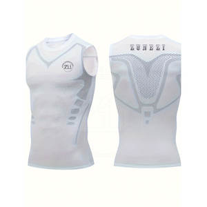 Chaleco de compresión de poliéster y spandex más vendido para hombre, chaleco de compresión para hombre con diseño personalizado - Product Image 1