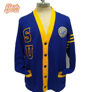 เสื้อคาร์ดิแกนถักนิตติ้งคอวี Zeta phi เบต้ากระดุมองค์กรเสื้อลำลองหนา - Product Image 4