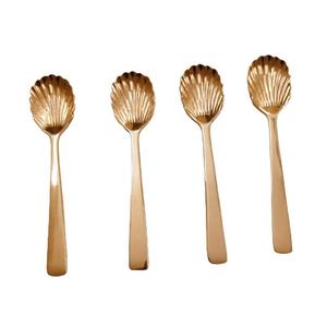 ชุดรับประทานอาหารสแตนเลสสตีลพร้อมที่จับเกลียวชุบทอง1ชิ้นสไตล์อเมริกัน - Product Image 2