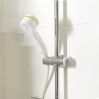 Pommeau de douche à jet de pluie portable moderne en plastique ABS avec filtre à médias GAC+Calcium Sulfite de noix de coco, accessoires de robinetterie de salle de bain