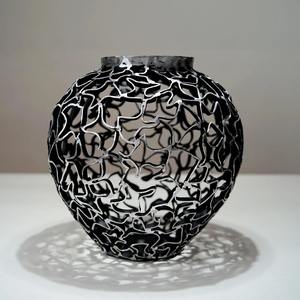 Vases à fleurs en forme de pot de style vintage pour la décoration de table à manger, étagère, décoration et accent décoratif pour la maison, vente en gros en provenance d'Inde - Product Image 1