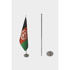 Drapeau de voiture imprimé numériquement en aluminium - Design officiel Afghanistan - Product Image 2