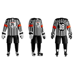 Uniformes de hockey sobre hielo para hombre, éxito de ventas OEM, 100% poliéster, sublimación, nombre personalizado del equipo, tallas de color, pantalones cortos Unisex, diseño 5 - Product Image 6