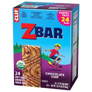 Clif Zbar - Chocolate Chip - Soft-Baked Energy <b>Snack</b> <b>Bars</b> (24 Pack) - Product Image 5